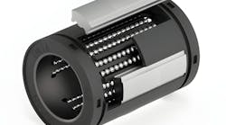 Modern self-aligning ball bushings provide smooth motion even while accommodating errors in alignment and parallelism. Modern self-aligning ball bushings provide smooth motion even while accommodating errors in alignment and parallelism.