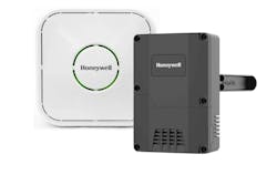 The Honeywell C7355 air quality sensor monitors temperature, humidity, carbon dioxide, particulate matter and TVOC all in one wall or duct mountable module. It easily integrates with building management systems. The Honeywell C7355 air quality sensor monitors temperature, humidity, carbon dioxide, particulate matter and TVOC all in one wall or duct mountable module. It easily integrates with building management systems.