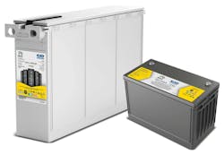 Lead acid batteries, such as the Pure Lead Max from C&D Technologies, provide extended life and nearly 99% recyclability. Lead acid batteries, such as the Pure Lead Max from C&D Technologies, provide extended life and nearly 99% recyclability.