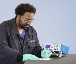 Currently, medical device assembly organizations can confidently dispense adhesives, epoxies and other fluids to deposit sizes as low as 50 µm. Currently, medical device assembly organizations can confidently dispense adhesives, epoxies and other fluids to deposit sizes as low as 50 µm.