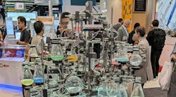 Clippard's pneumatic music machine returned to MD&M West this year. Clippard's pneumatic music machine returned to MD&M West this year.