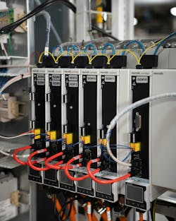 Advanced Bosch Rexroth drives are a critical component of Card-Monroe Corporation tufting machines, as they’ve allowed the manufacturer to increase speed and synchronization to meet market demand. Advanced Bosch Rexroth drives are a critical component of Card-Monroe Corporation tufting machines, as they’ve allowed the manufacturer to increase speed and synchronization to meet market demand.