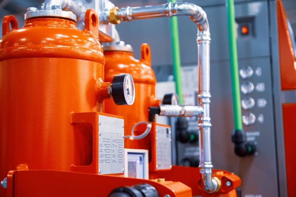 Compressed air preparation. Nitrogen and oxygen stations and air dryers.