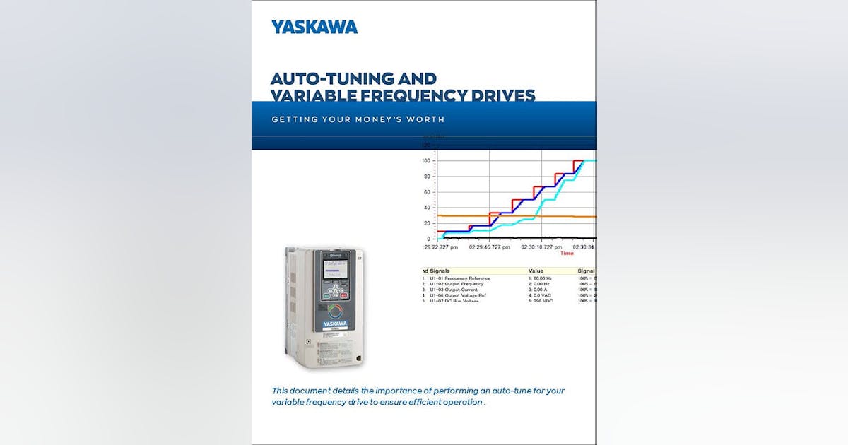 Auto-Tuning and Variable Frequency Drives | Machine Design