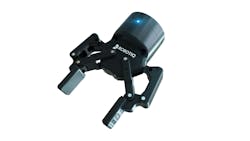 Robotiq’s TSF-85 tactile sensor fingertips, here attached to the company’s 2F-85 adaptive gripper, feature 28 taxels (tactile pixels) that provide real-time feedback a physical AI can use to perceive slip, grasp stability and end-effector proprioception. Robotiq’s TSF-85 tactile sensor fingertips, here attached to the company’s 2F-85 adaptive gripper, feature 28 taxels (tactile pixels) that provide real-time feedback a physical AI can use to perceive slip, grasp stability and end-effector proprioception.