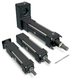 Tolomatic manufactures electro-mechanical actuators. The RSX high-force electric linear actuator shown here is an alternative to hydraulic cylinders. Tolomatic manufactures electro-mechanical actuators. The RSX high-force electric linear actuator shown here is an alternative to hydraulic cylinders.
