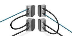 Figure 7: By connecting two NearFi coupler paths in parallel, two electrically isolated voltages (50 W US/UA, respectively) can be transmitted. Figure 7: By connecting two NearFi coupler paths in parallel, two electrically isolated voltages (50 W US/UA, respectively) can be transmitted.