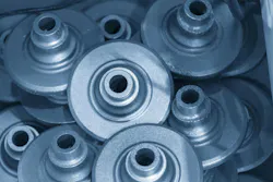 Stack of automotive casting parts Stack of automotive casting parts