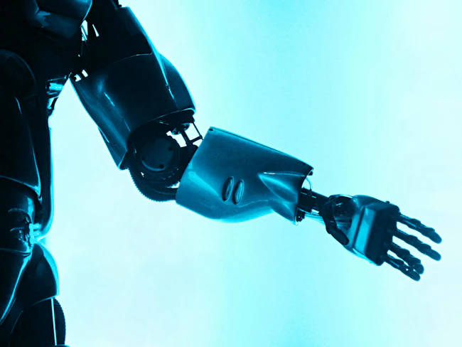 Robot arm and hand.