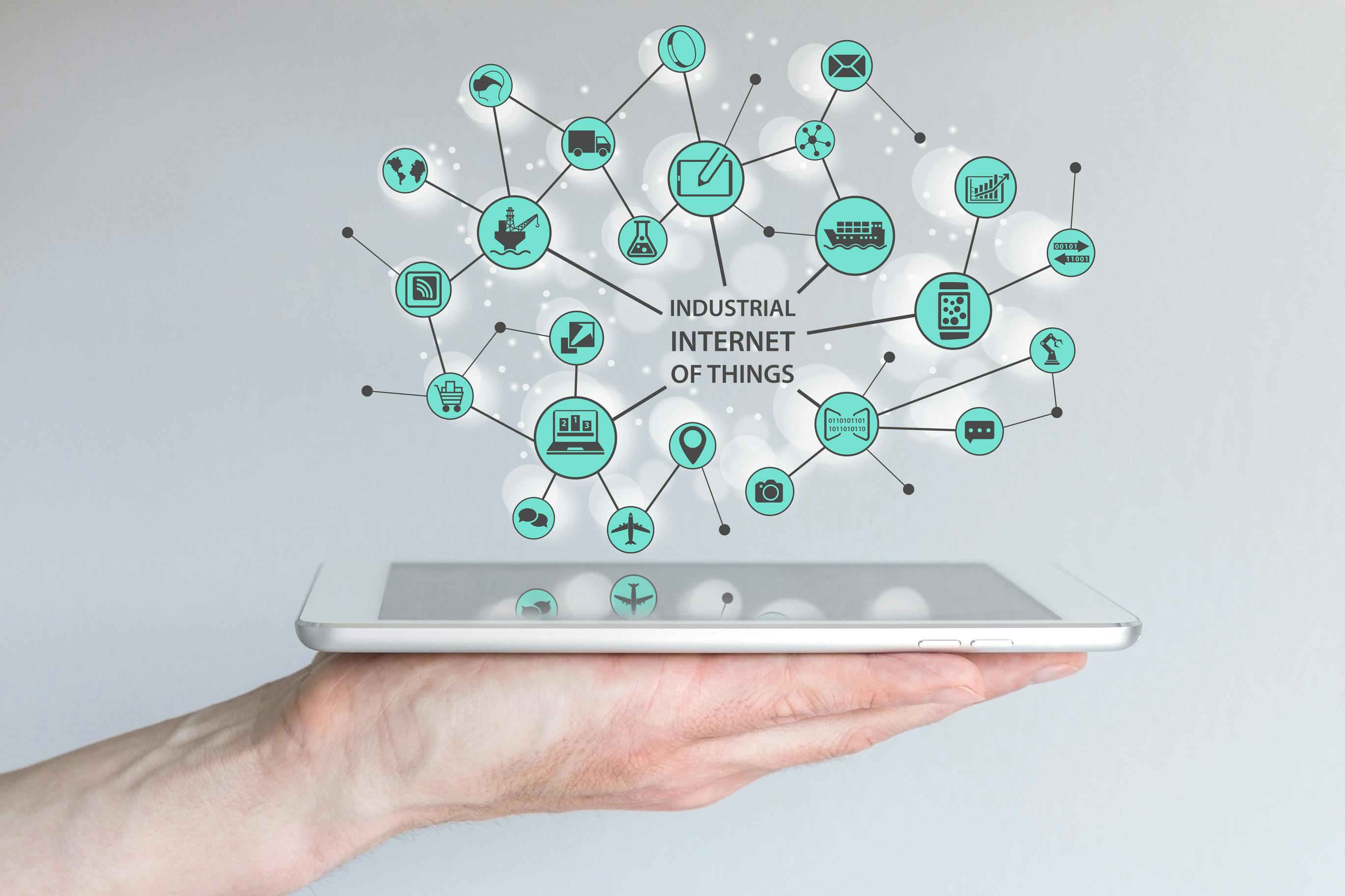 Industrial Internet of Things (IIOT) concept.