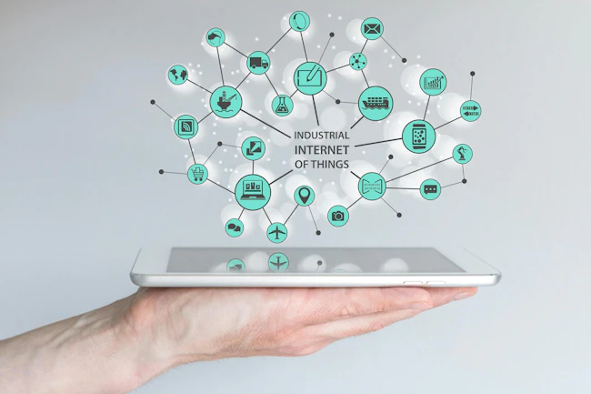 Industrial Internet of Things (IIOT) concept.