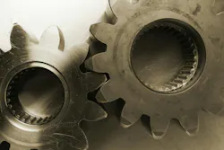 Sepia image of gears Sepia image of gears