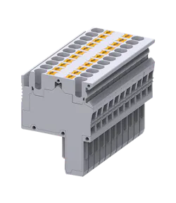 Pluggable terminal blocks support fast, reliable connections in industrial applications requiring frequent wiring changes and reconnections. Pluggable terminal blocks support fast, reliable connections in industrial applications requiring frequent wiring changes and reconnections.