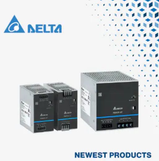 Delta Electronics Force-GT 48V 3-Phase DIN Rail Power Supplies for Automotive, Smart, and Robotics Applications
