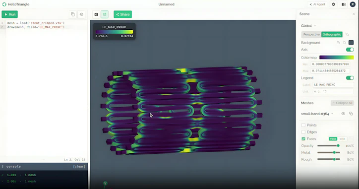 HelloTriangle scene editor