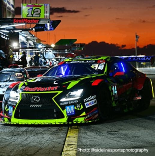 Mouser Sponsored the Vasser Sullivan Lexus Racing team