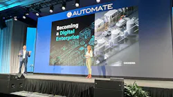 Chris Stevens and Annemarie Breu at Automate 2026