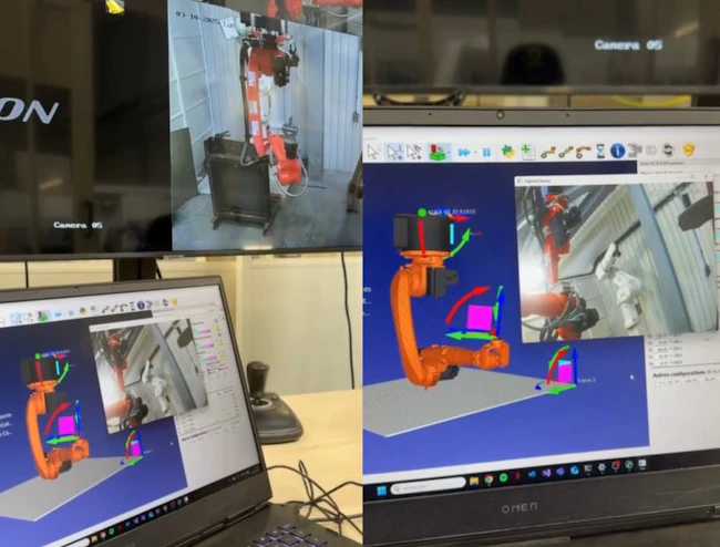 RoboDK shown in a test environment
