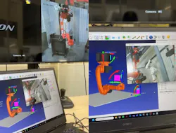 RoboDK shown in a test environment