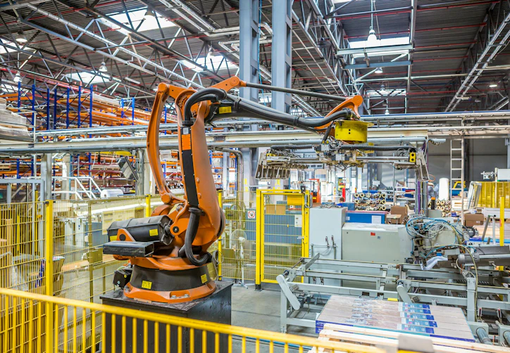 Industrial robot packer