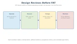 Design reviews before FAT