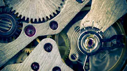 Macro mechanical gear background