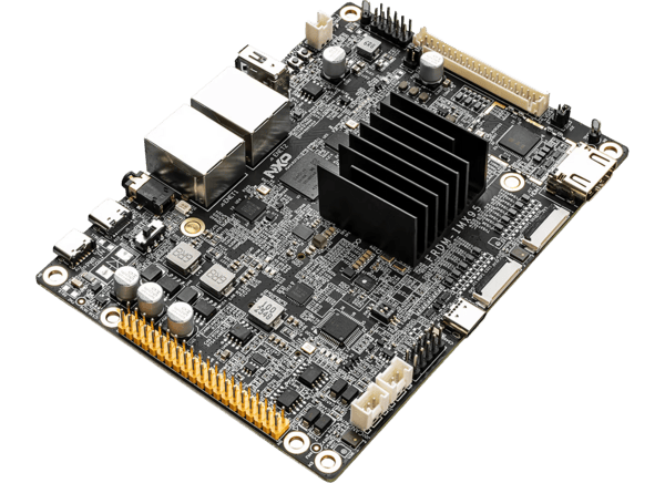 Figure 1: NXP Semiconductors FRDM i.MX 95 development board is based on the powerful i.MX 95 applications processor in a 15mm &times; 15mm package. (Source: Mouser)