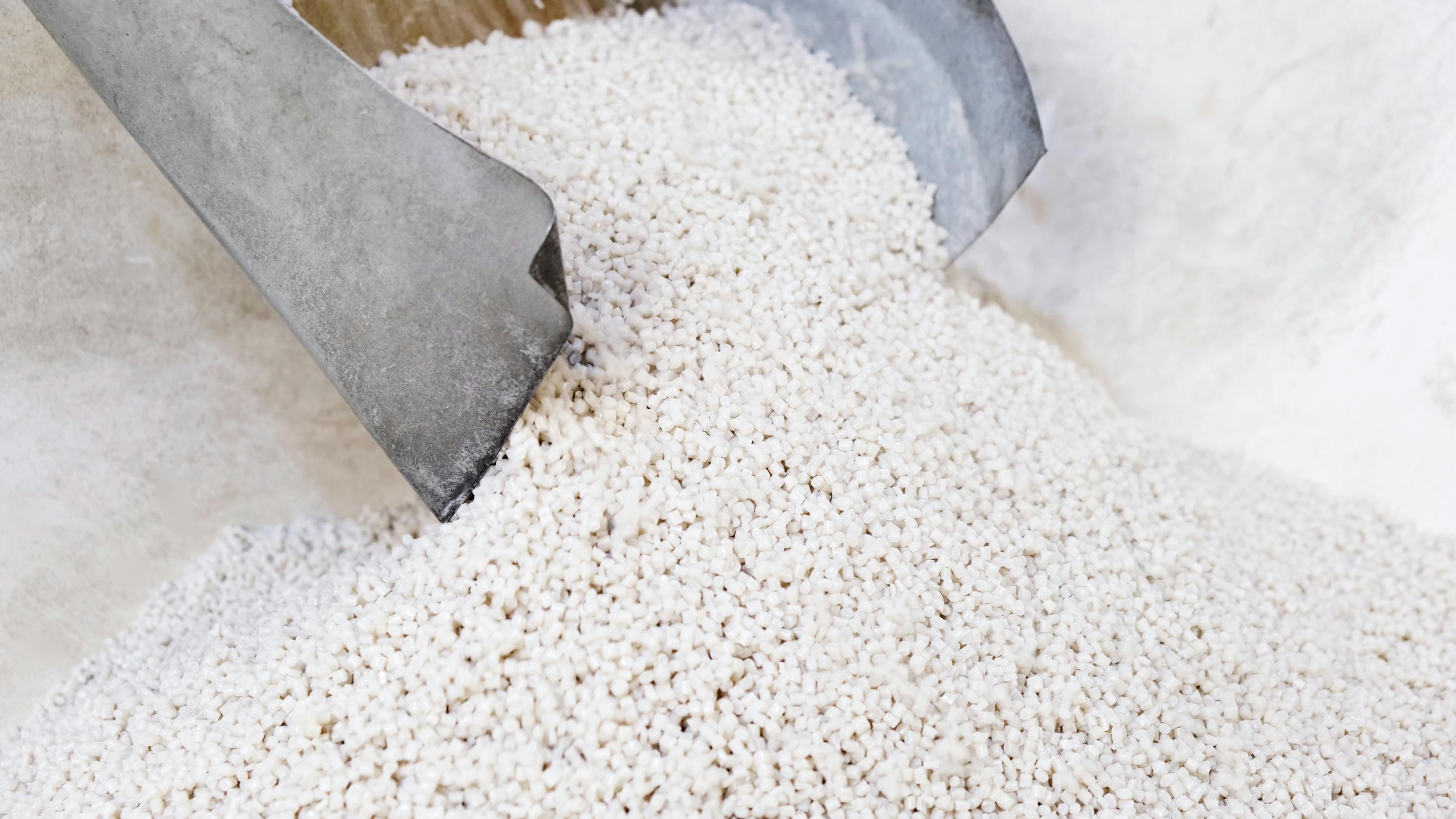 Plastic granule processed by granulator