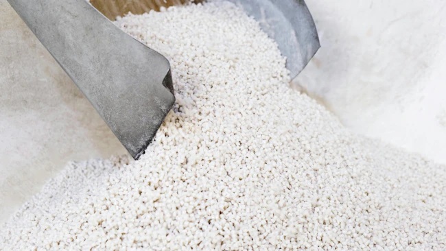 Plastic granule processed by granulator