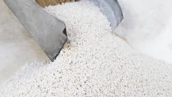 Plastic granule processed by granulator