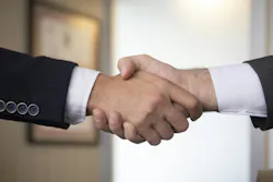 Shaking hands
